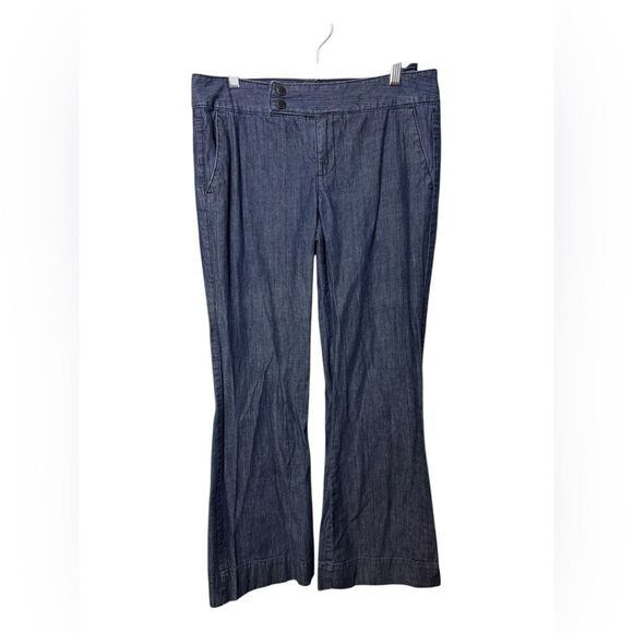 Tommy Hilfiger American Splendor Mid Rise Trouser Dark Blue Wash Women Size 6 - Picture 1 of 6